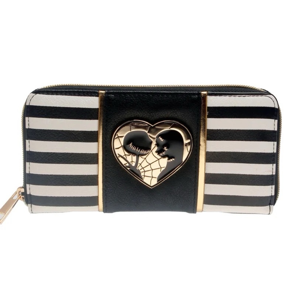 New Nightmare Before Christmas Jack & Sally Metal 💜 Wallet